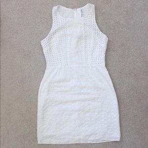 White Lace Mini Dress